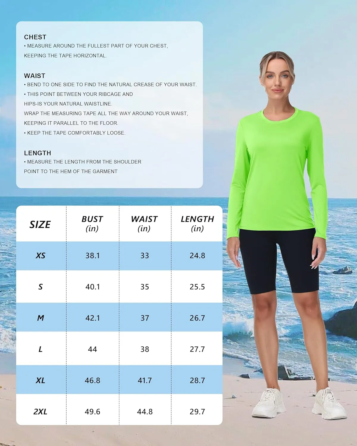isnowood Women's Sun Protection Long Sleeve Shirts, UPF 50  UV Swim Rash Guard Shirt, Lightweight Workout Hiking Running Tops