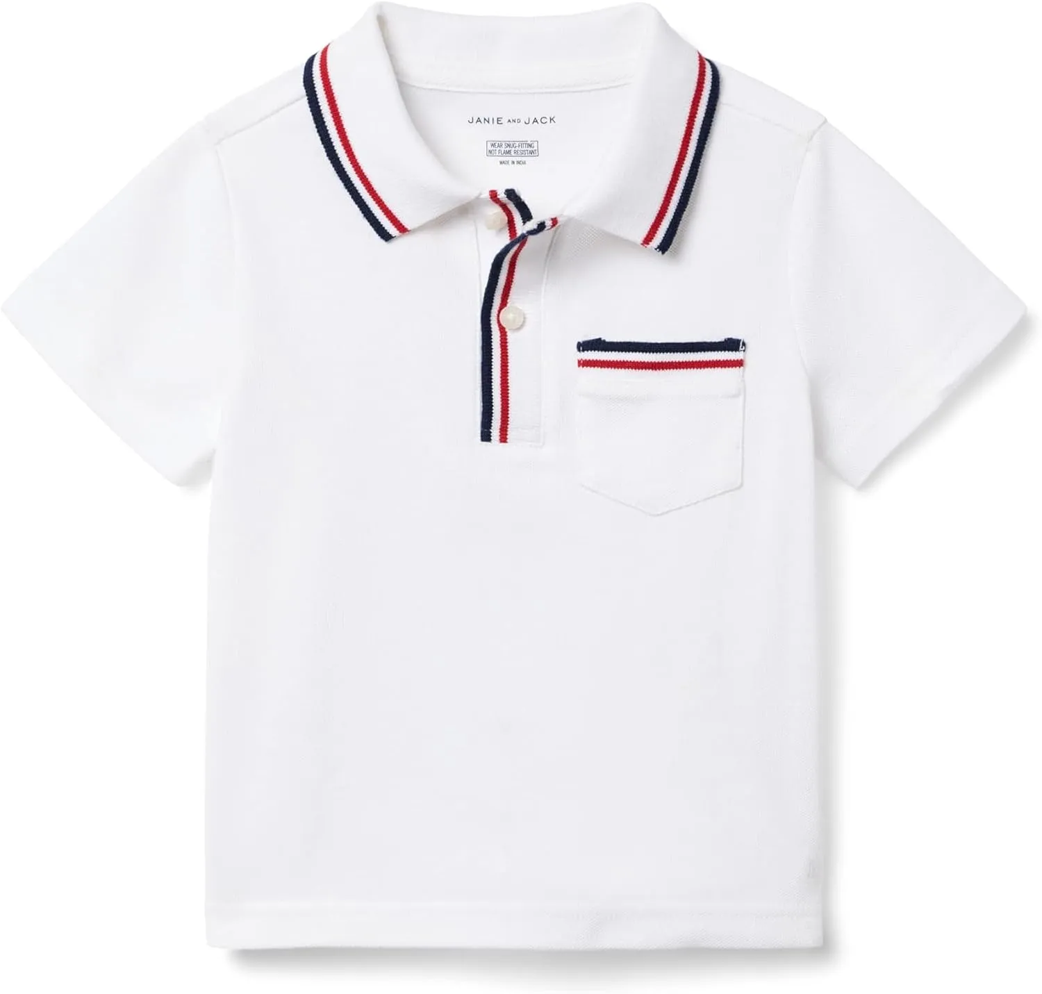 Janie and Jack Boys' Tipped Collar Polo (Toddler/Little Big Kid)