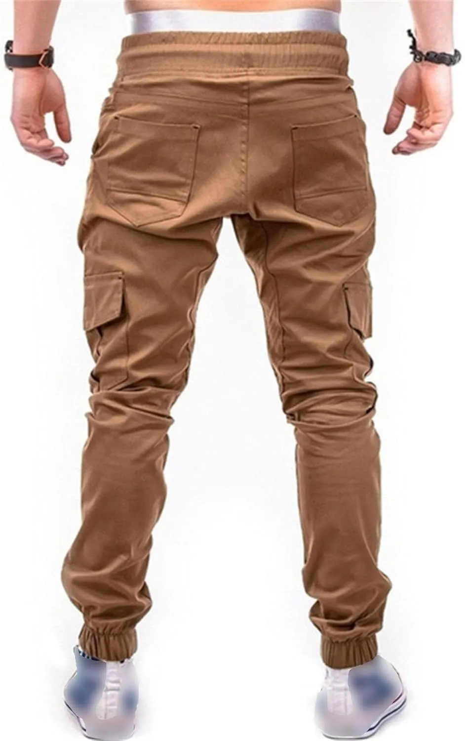 JEShifangjiusu Mens Pants Cargo Joggers Sweatpants Fashion Athletic Beach Pants Casual Slim Fit Chino Trousers With Pockets
