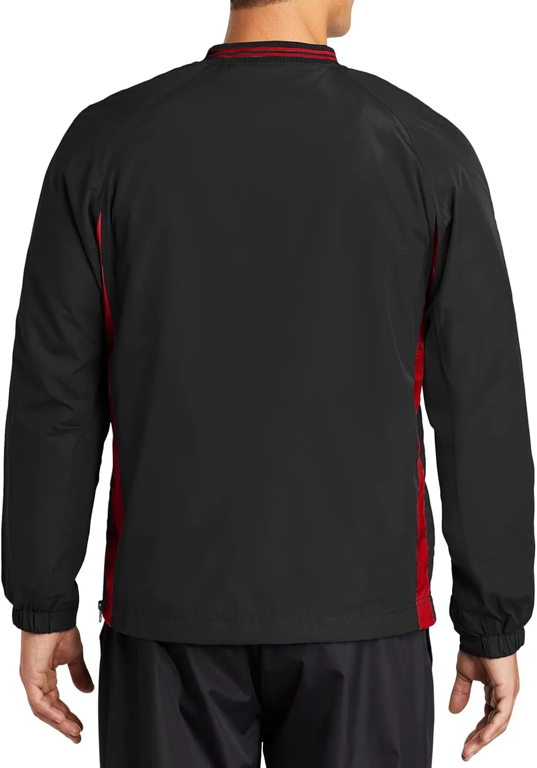 Joe's USA Men's Athletic V-Neck Raglan Wind Shirts in Regular & Big Sizes - XS-6XL