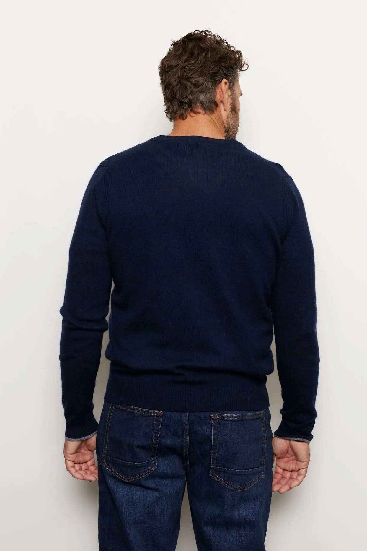 Jules Cashmere Sweater in Navy
