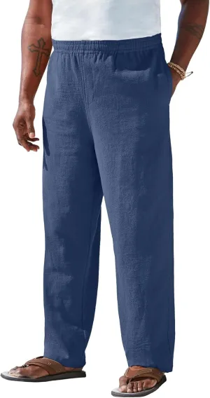 KingSize Men's Big & Tall Elastic Waist Gauze Cotton Pants
