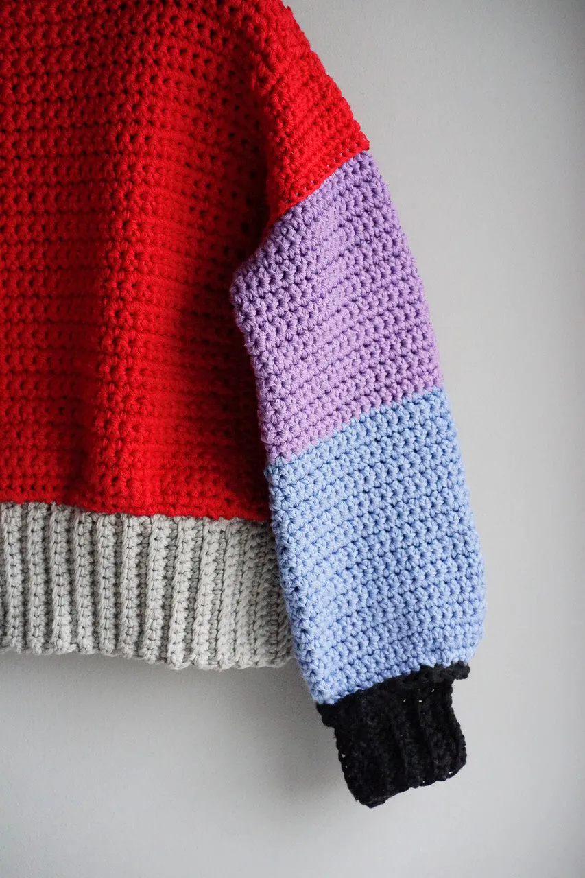 Knitwear No.94. Three colour Sweater