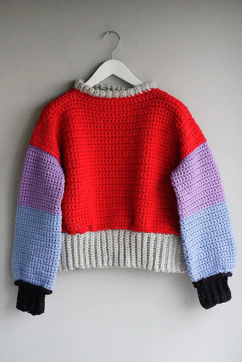 Knitwear No.94. Three colour Sweater