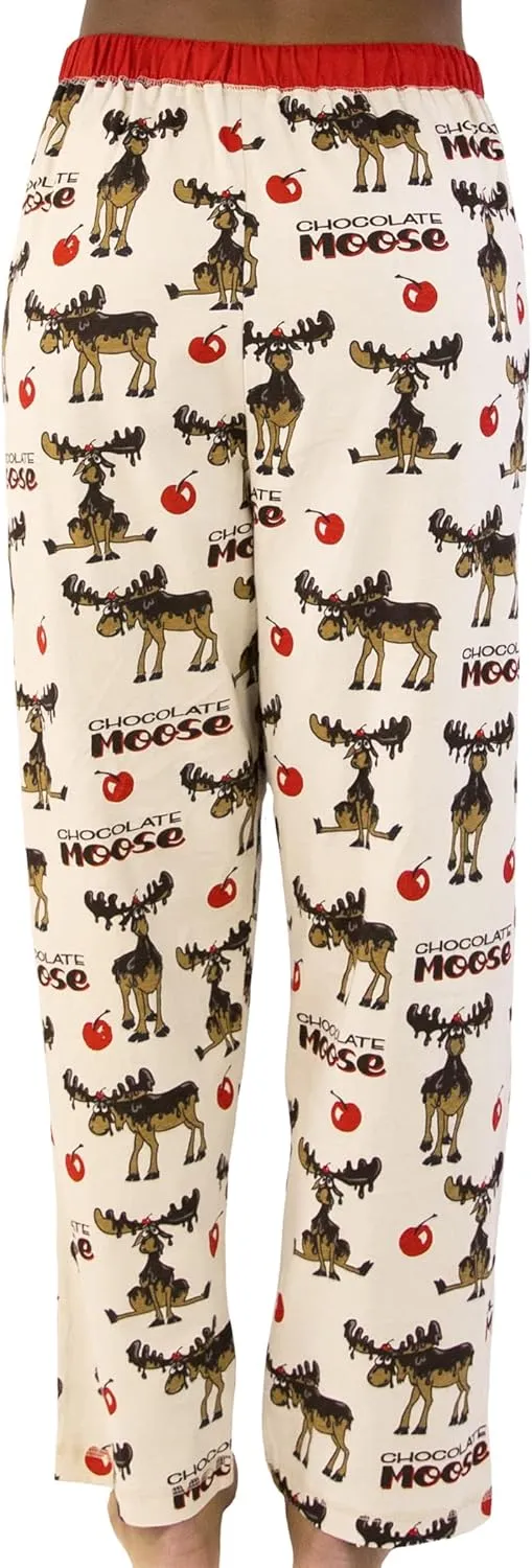 Lazy One Pajamas for Women, Cute Moose Pajama Pants and Top Separates