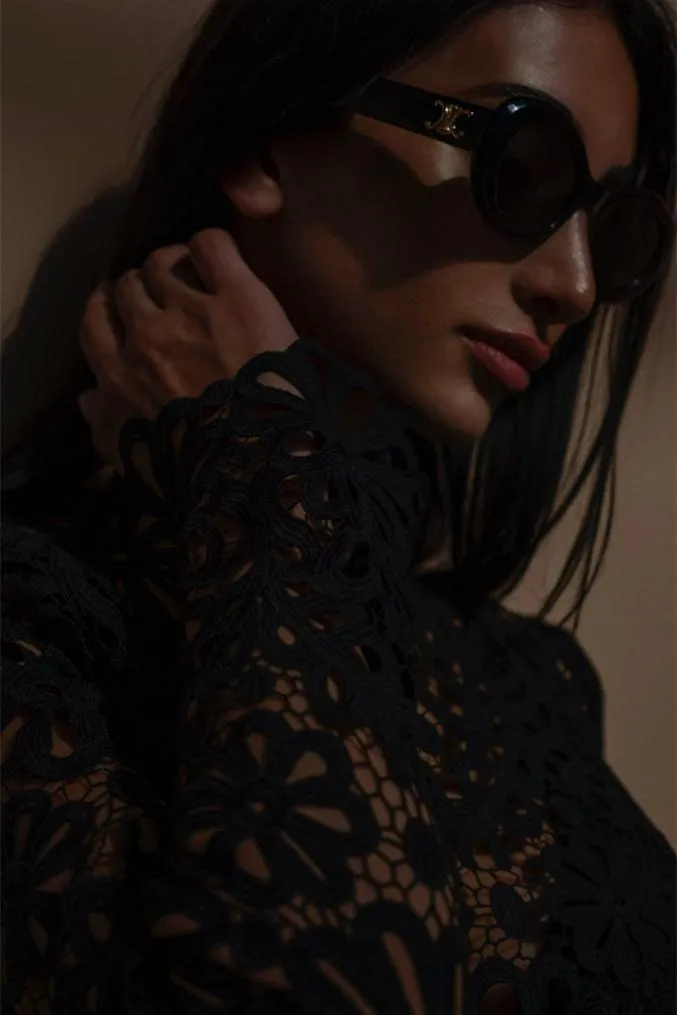 Lena Floral Hollow Out Set