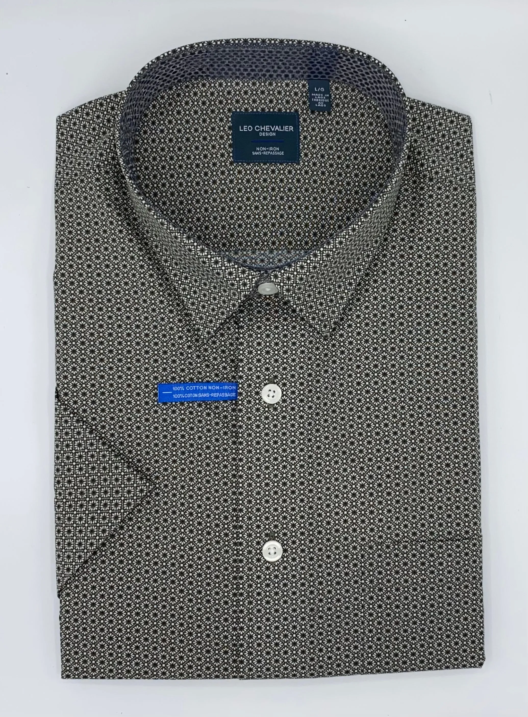 Leo Chevalier Short Sleeve Sport Shirt Sage - 620364 5400
