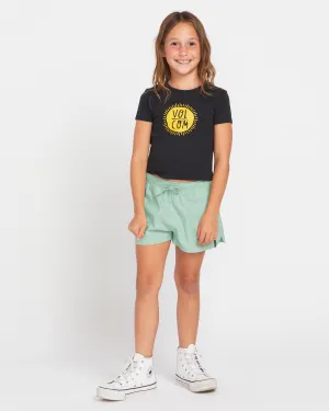 Little Girls I Got U Baby Short Sleeve Tee - Black