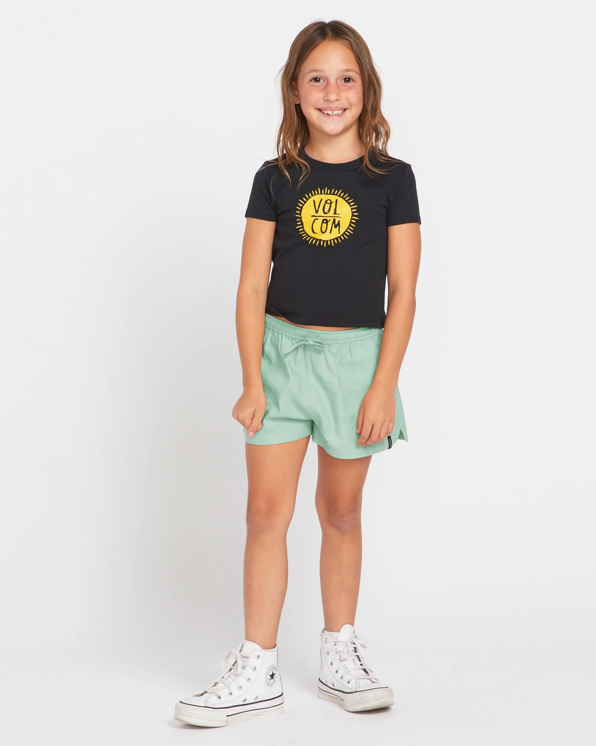 Little Girls I Got U Baby Short Sleeve Tee - Black