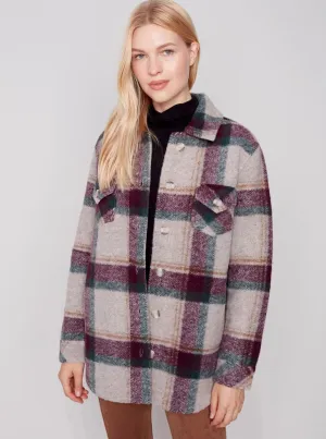 Long Sleeve Shirt Jacket With Pockets [Port-C6192]