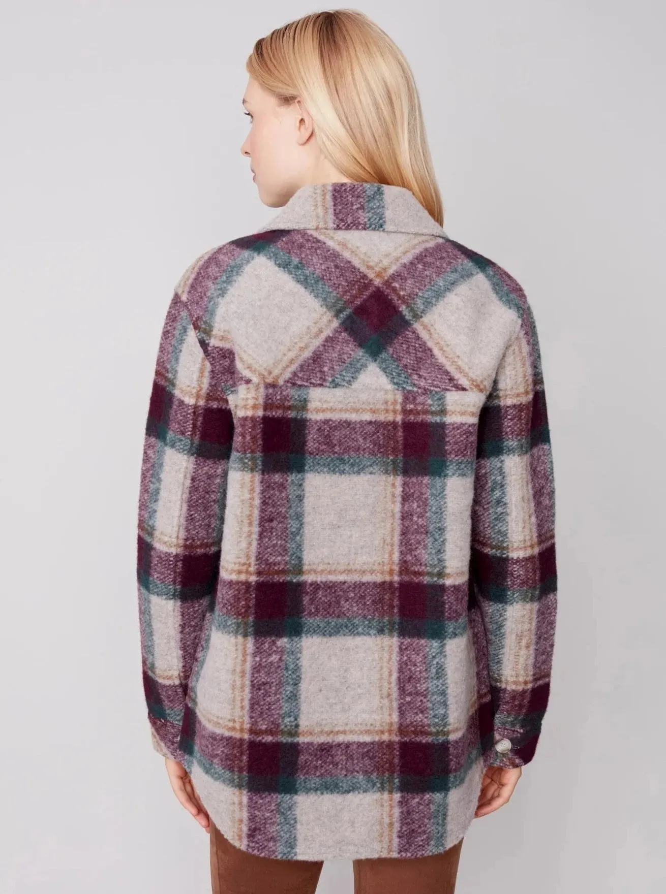 Long Sleeve Shirt Jacket With Pockets [Port-C6192]