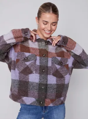 Long Sleeve Shorter Length Shirt Jacket [Spruce-C6210R]