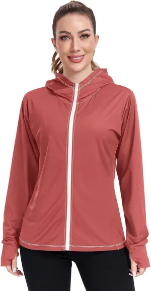 Lotus Womens UPF Hoodie UPF 50  UV Sun Protection Clothing Women's Hoodie Rash Guard