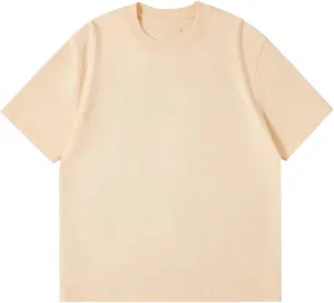 Men's Cotton Shirts Oversized Unisex Short Sleeves Casual Loose Drop Shoulder Short-Sleeve T-Shirt Undershirt