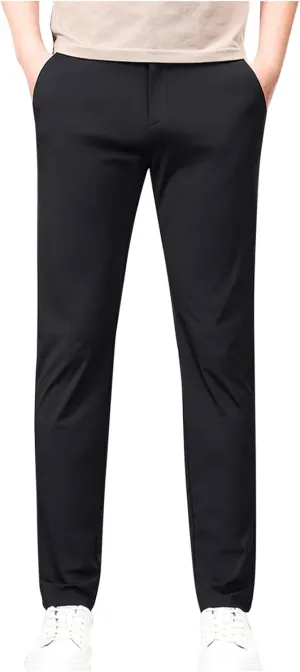 Men's Golf Joggers Pants with Zipper Pockets Stretch Slim Fit Tapered Dress Work Business Casual Sweatpants for Men