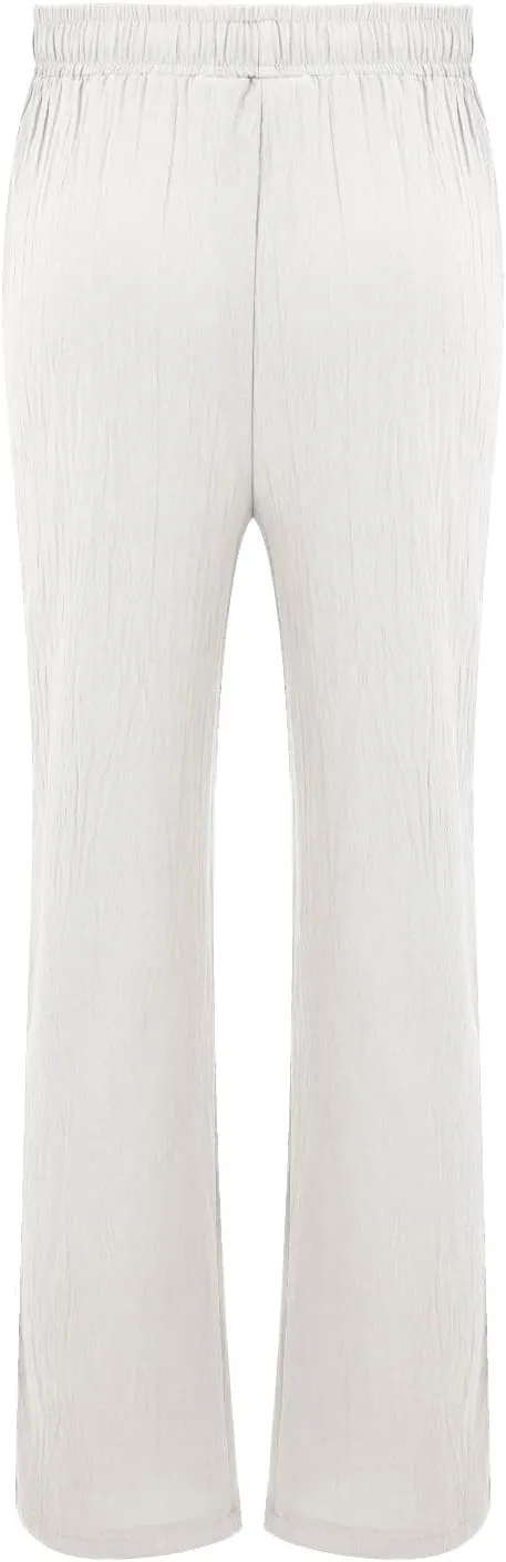 Mens Wide Leg Drawstring Pants Loose Linen Summer Beach Vacation Pants Lightweight Elastic Waist Yoga Lounge Trousers