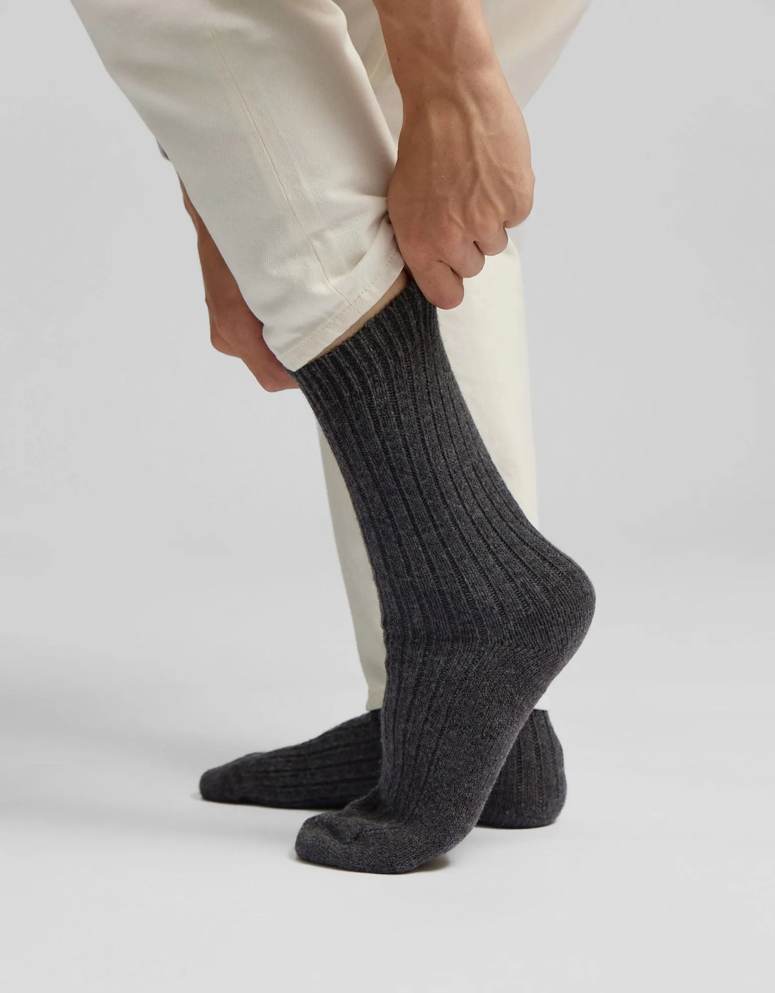 Merino Wool Blend Sock - Bubblegum Pink