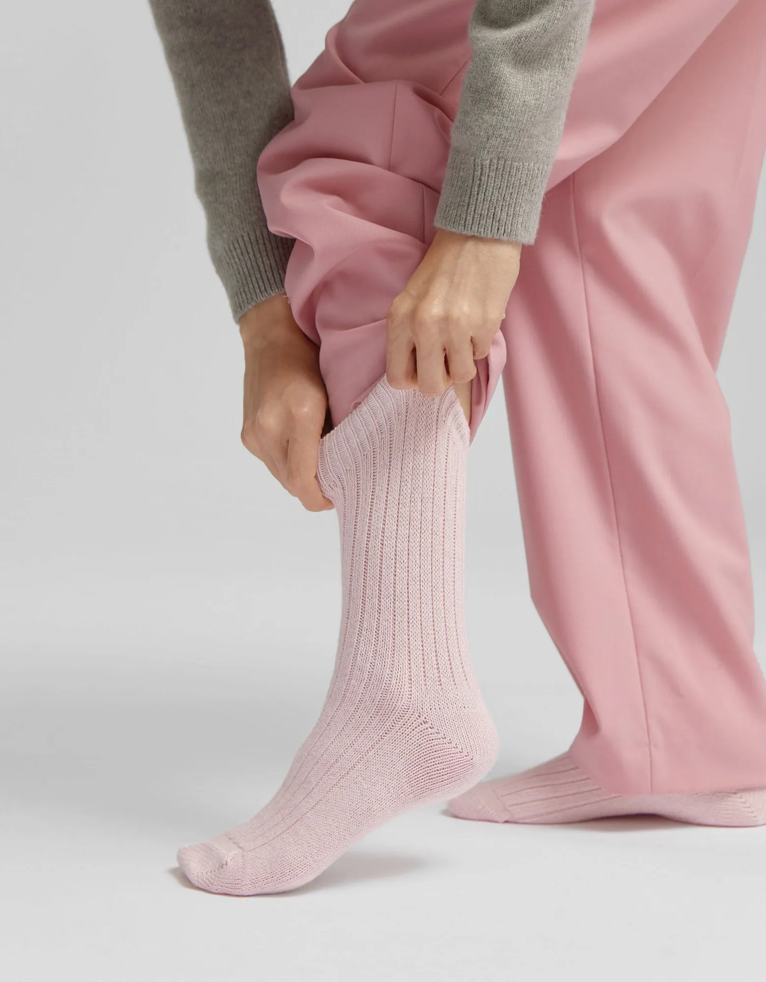 Merino Wool Blend Sock - Scarlet Red