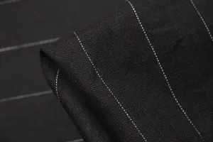 Midnight Stripe Linen
