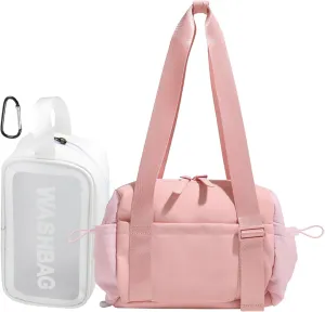 Mini Gym Bag for Women, Small Tote bag with Wet Compartment and Toiletry Bag for Yoga, Pilates, Swimming