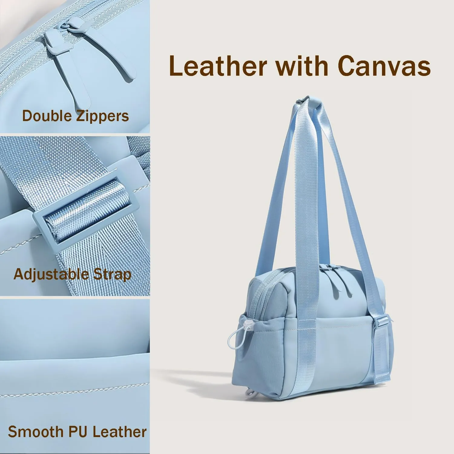 Mini Gym Bag for Women, Small Tote bag with Wet Compartment and Toiletry Bag for Yoga, Pilates, Swimming