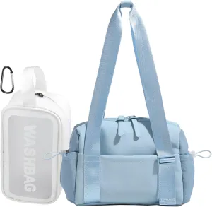 Mini Gym Bag for Women, Small Tote bag with Wet Compartment and Toiletry Bag for Yoga, Pilates, Swimming