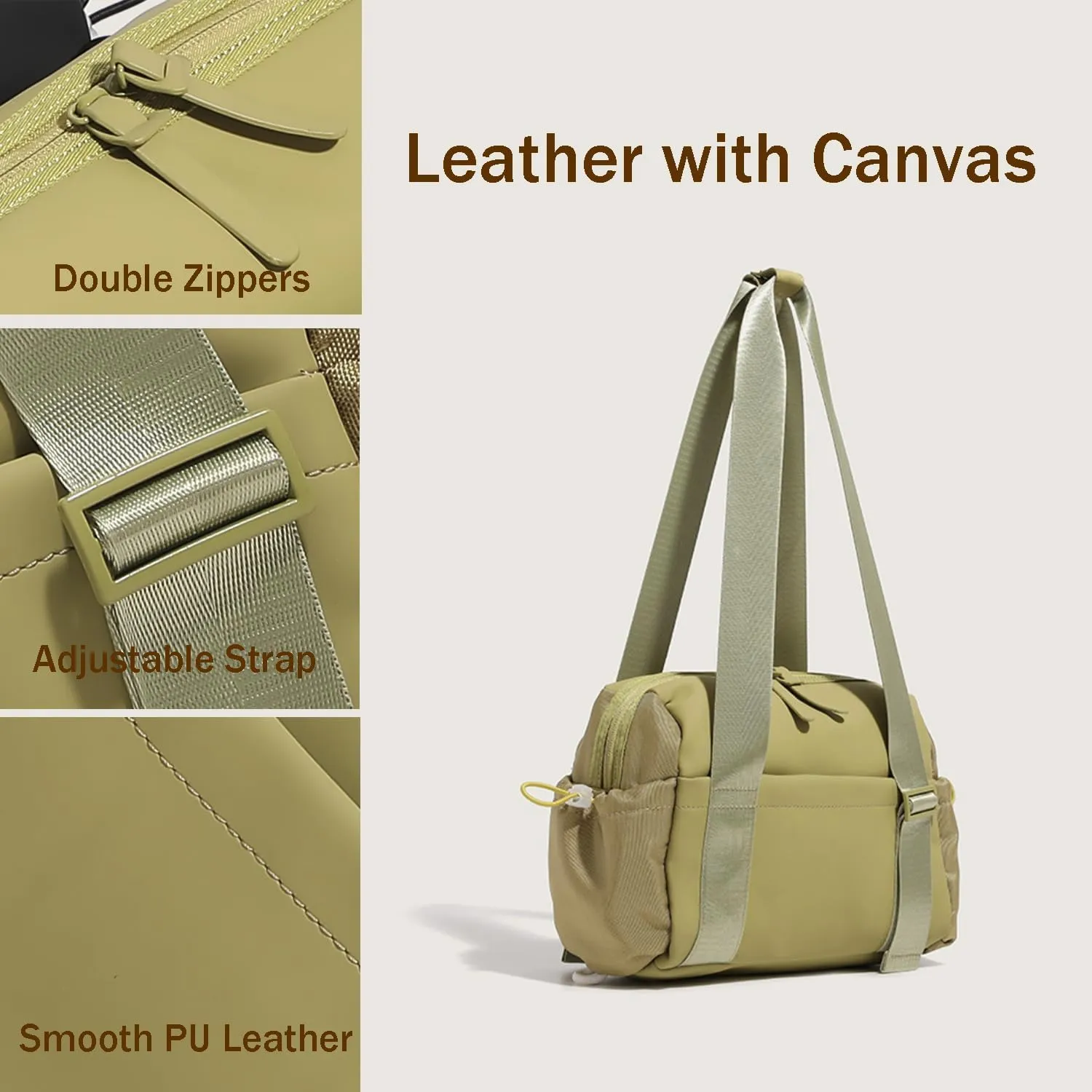 Mini Gym Bag for Women, Small Tote bag with Wet Compartment and Toiletry Bag for Yoga, Pilates, Swimming