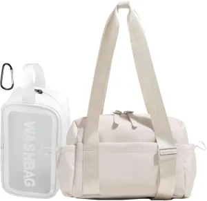 Mini Gym Bag for Women, Small Tote bag with Wet Compartment and Toiletry Bag for Yoga, Pilates, Swimming
