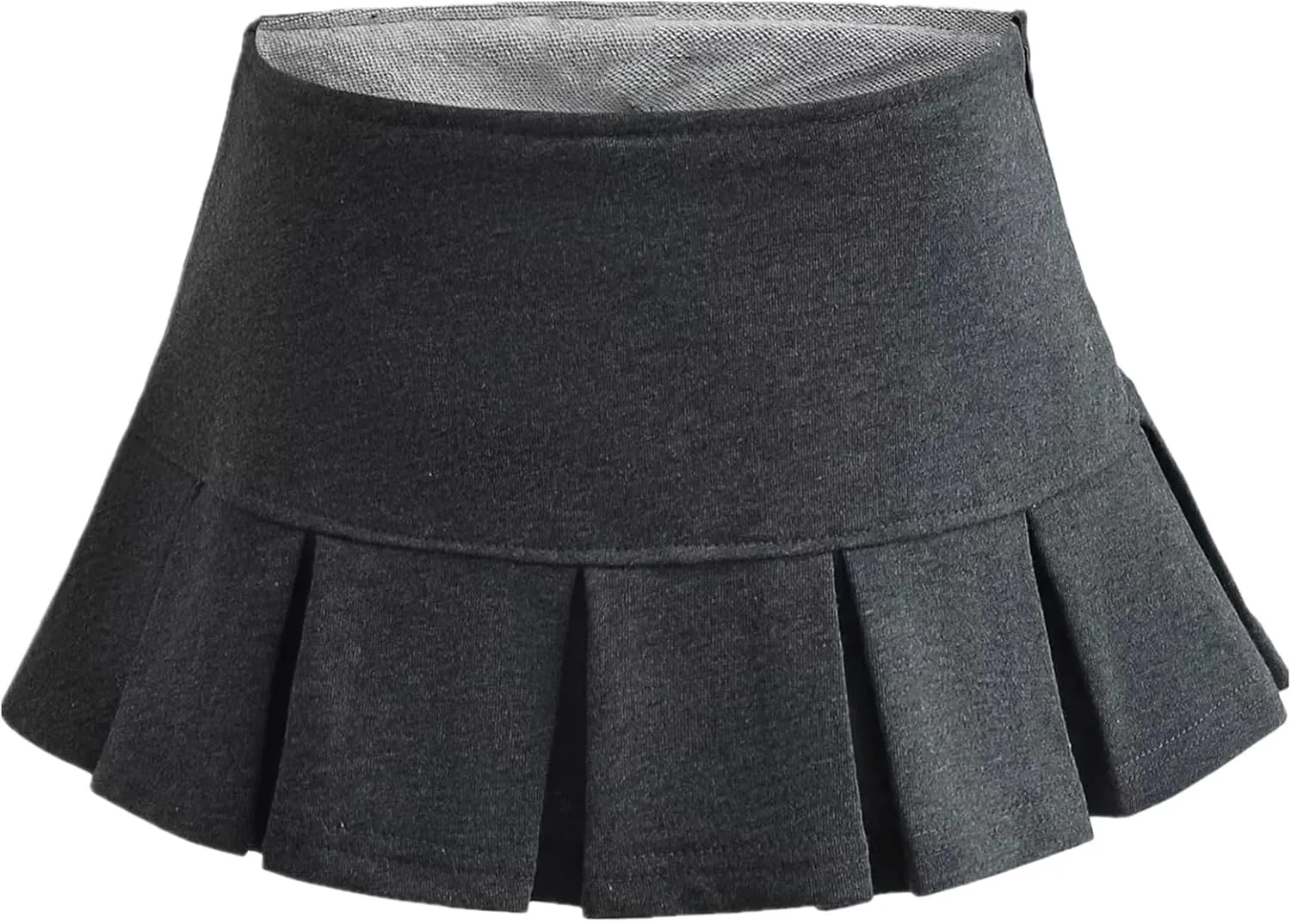 Mini Skirts for Women - High Waisted Pleated Denim with Shorts Set, Sexy Y2K Slit Design, Plus, Slutty Outfit
