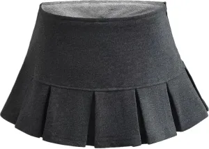 Mini Skirts for Women - High Waisted Pleated Denim with Shorts Set, Sexy Y2K Slit Design, Plus, Slutty Outfit