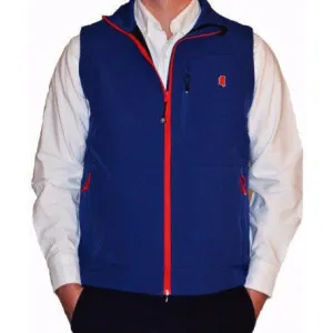 Mississippi Oxford Soft Shell Vest Navy with Red Trim