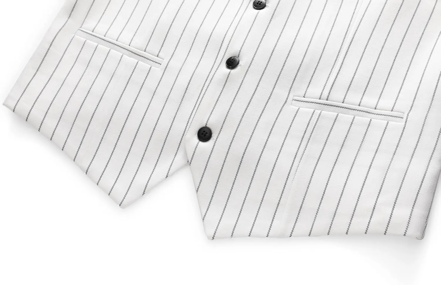 MOGU Mens Striped Vest - Slim Fit Dress V-Neck Waistcoat Sleeveless Pinstripe Suit Vest for Casual Formal