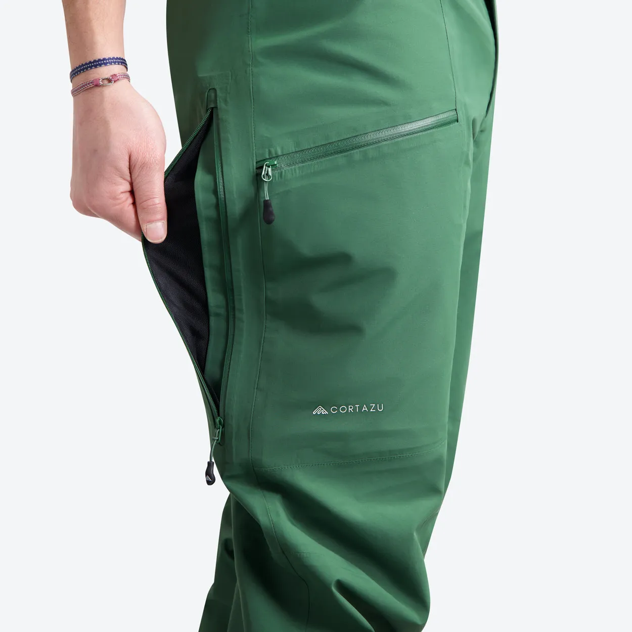 Mountain Shell Pants Dark Green | Womens