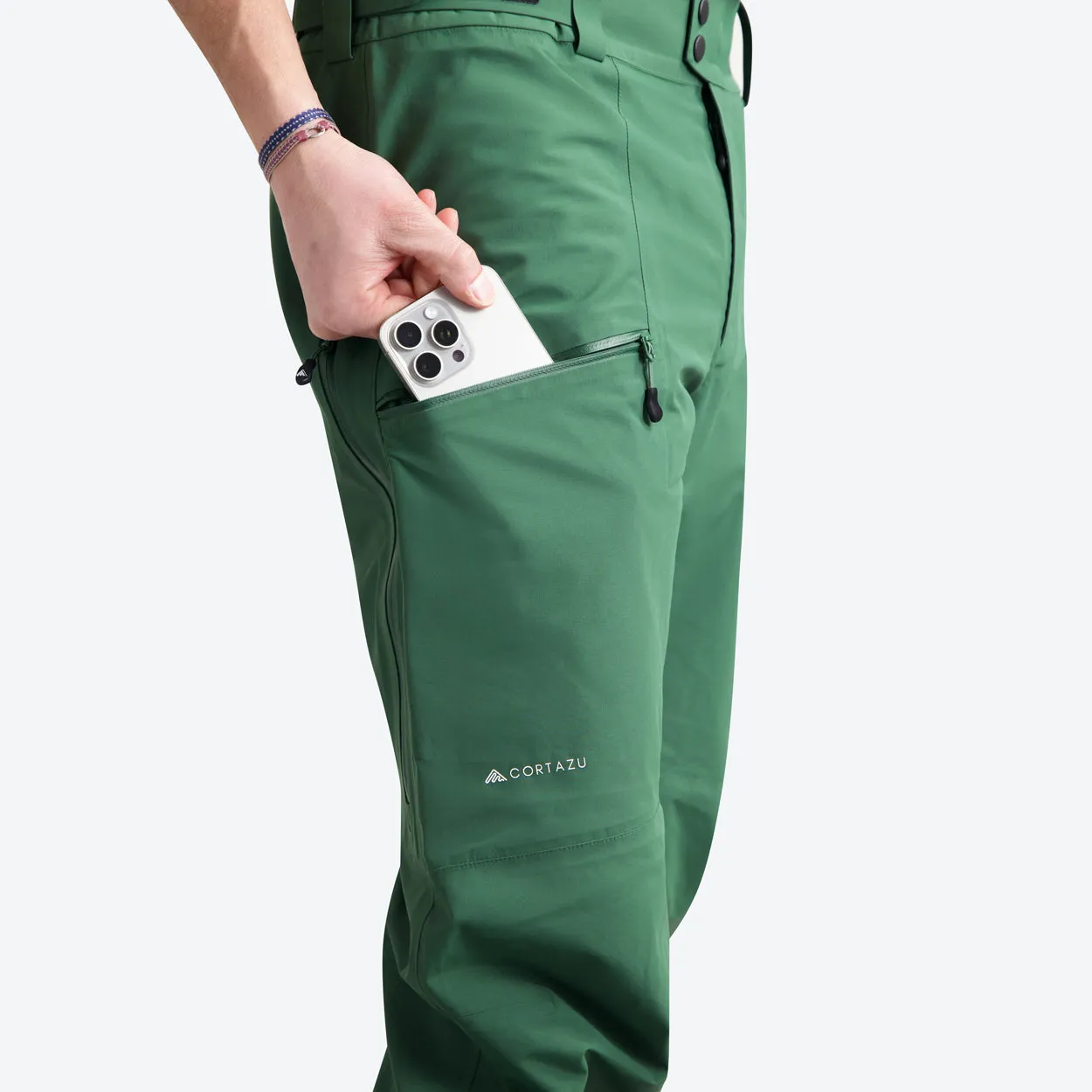 Mountain Shell Pants Dark Green | Womens