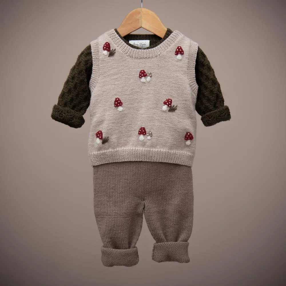 Mushroom vest - Oats