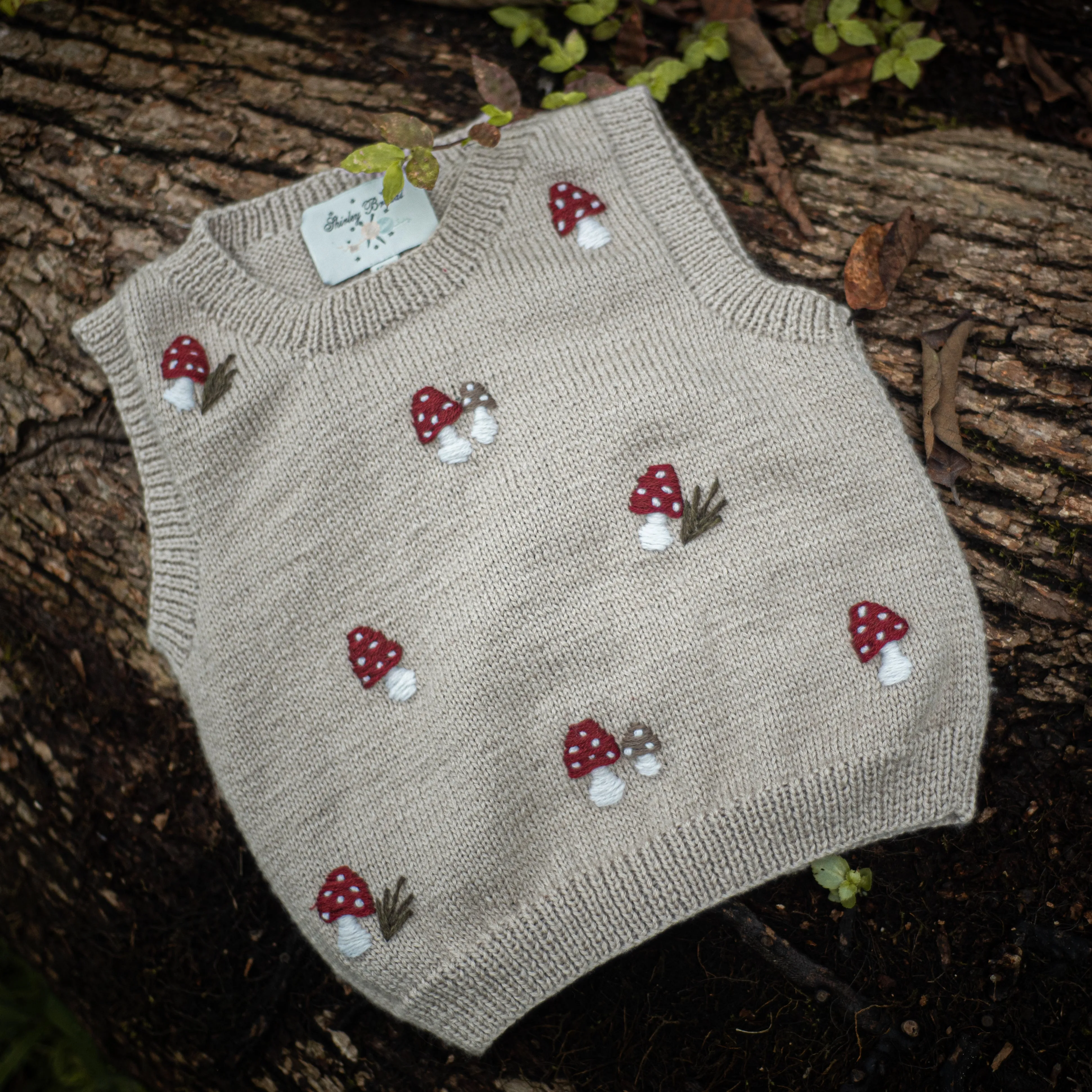 Mushroom vest - Oats