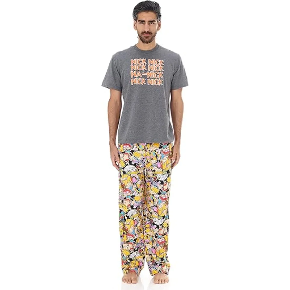 Nickelodeon Nick Na Nick 3 Pieces Set Lounge Pants T-Shirt and Men's Underwear