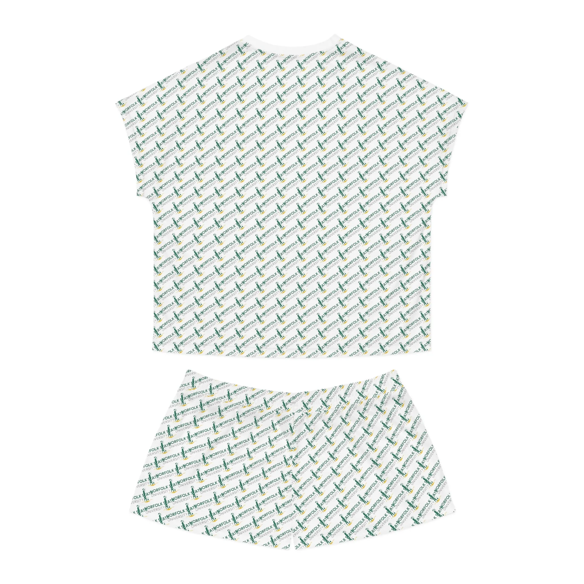 Norfolk State Women's Short Pajama Set (AOP)