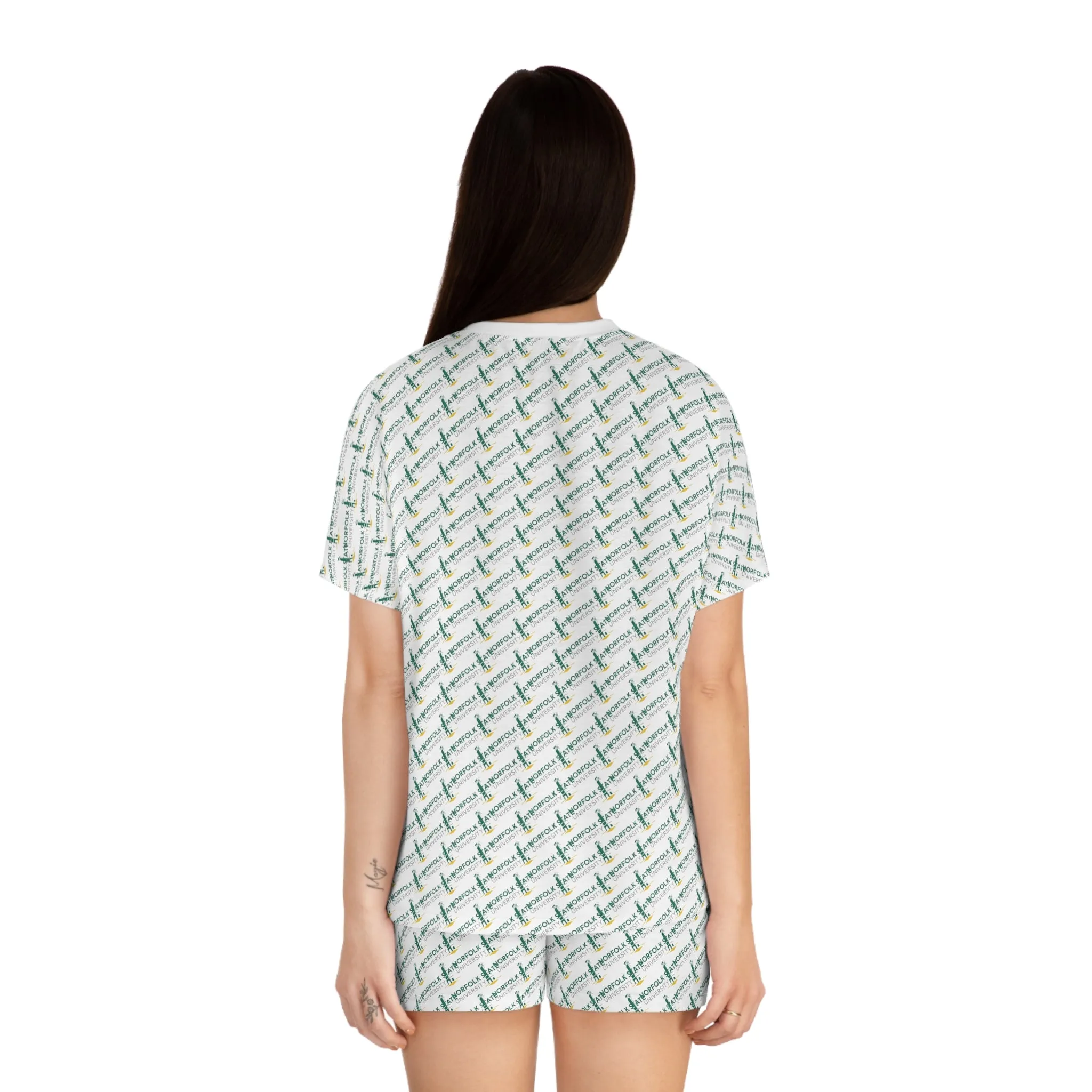 Norfolk State Women's Short Pajama Set (AOP)