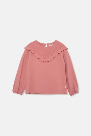 ORGANIC WARM FLOUNCED T-SHIRT