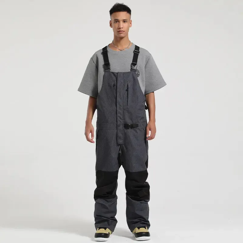 Oversized Men's Insulated Snow Bib Pants