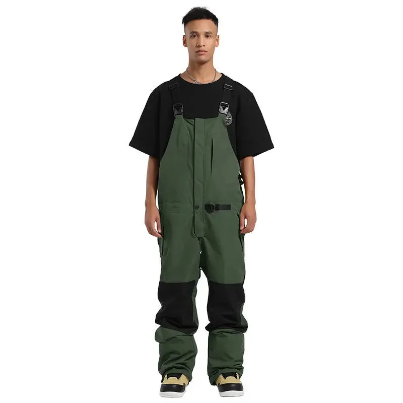 Oversized Men's Insulated Snow Bib Pants