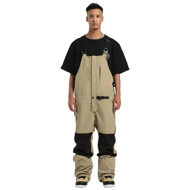 Oversized Men's Insulated Snow Bib Pants