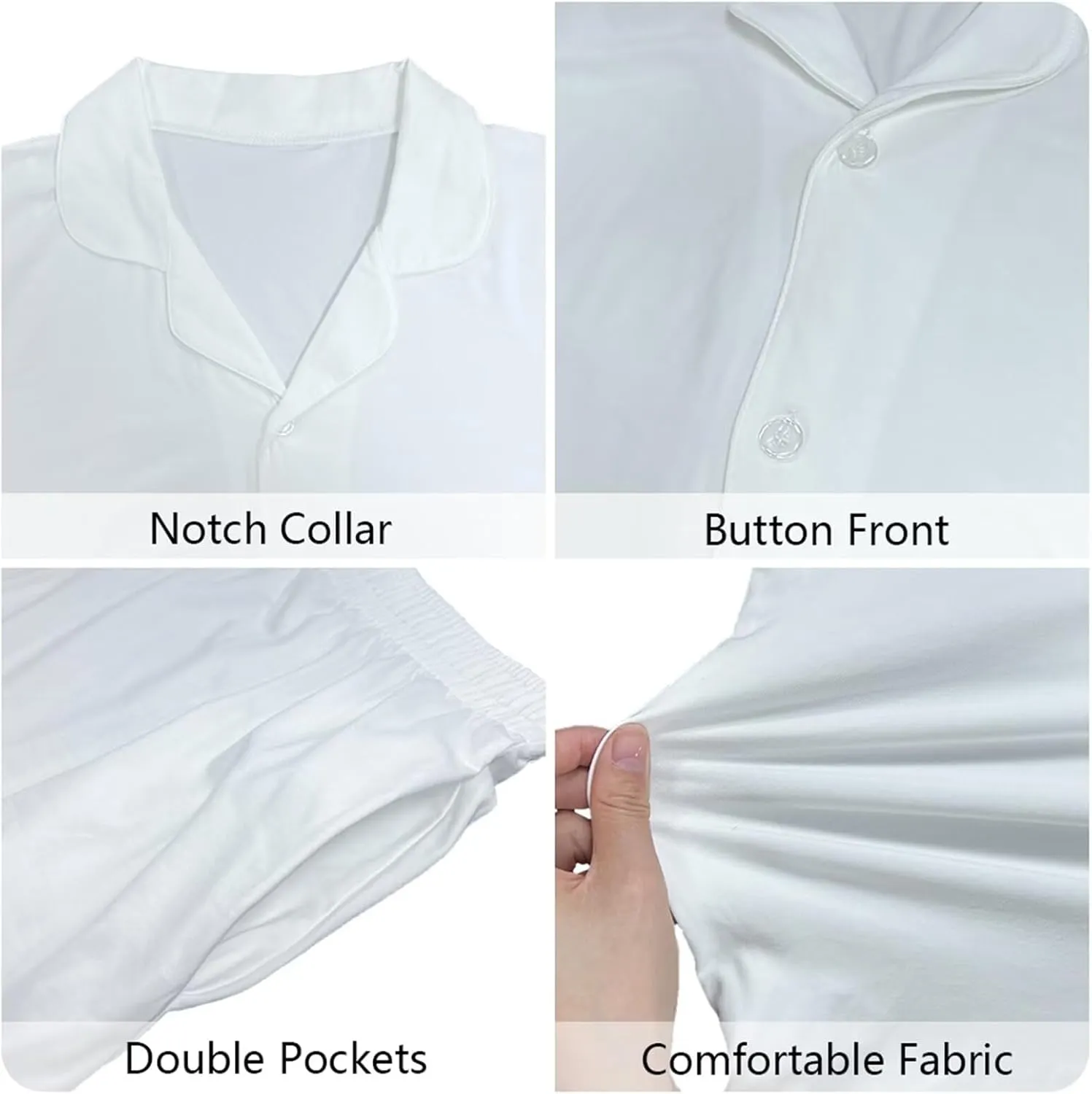 Pajamas for Women Set Long Sleeve Button Down Pajama Set Womens Button Up Top Pants
