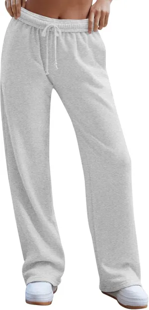 Pants for Women, Trousers Sweatpants Palazzo Casual High Waisted Trendy Pants Yoga