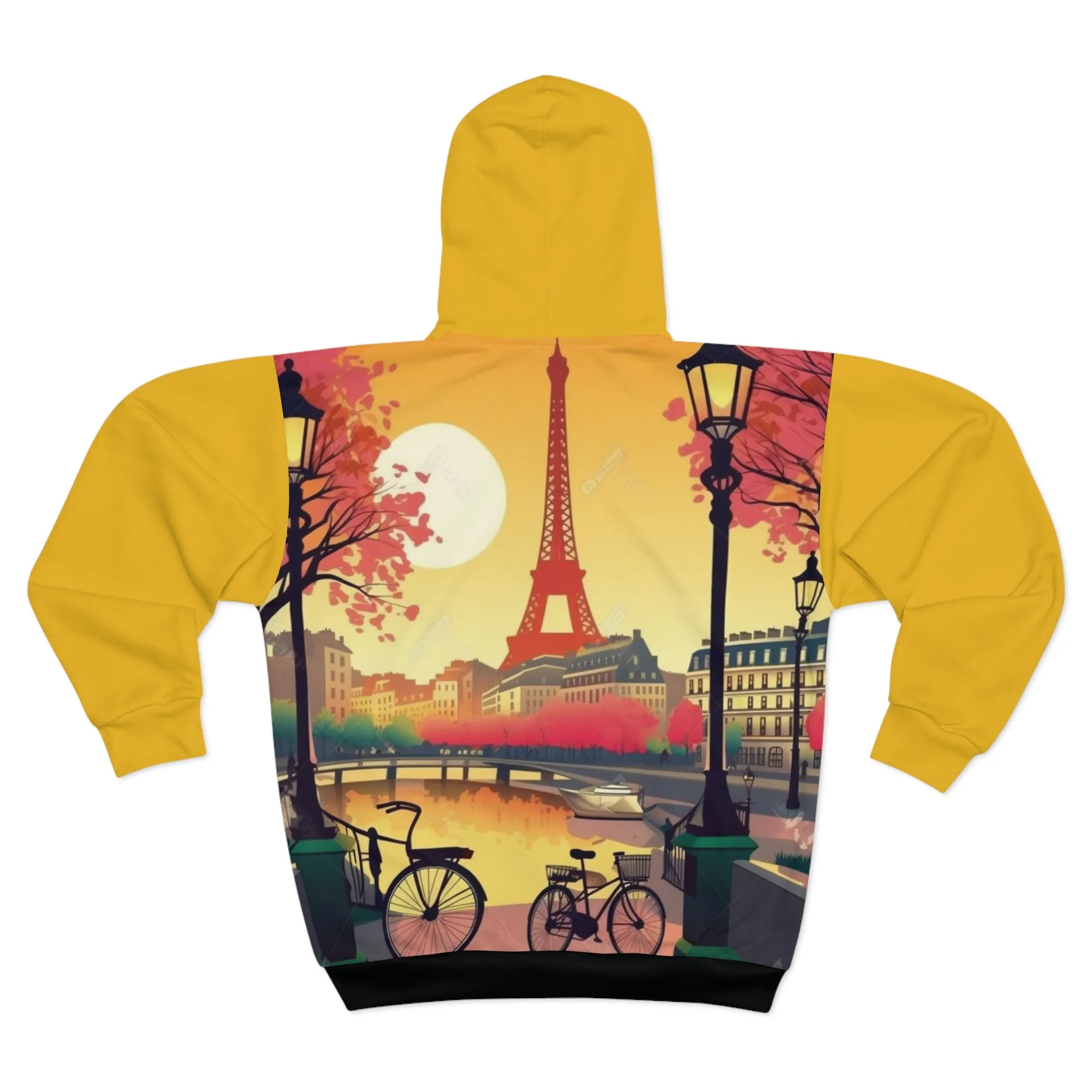*Paris Unisex Zip Hoodie (AOP)