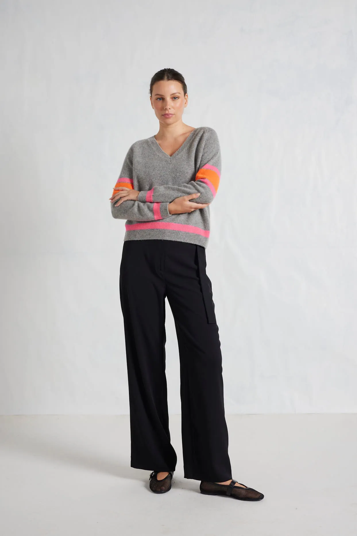 Percy Cashmere Sweater in Confetti