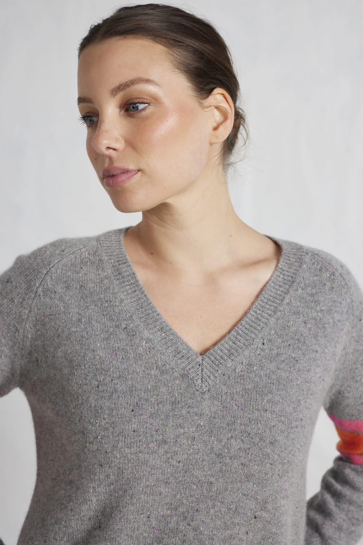 Percy Cashmere Sweater in Confetti