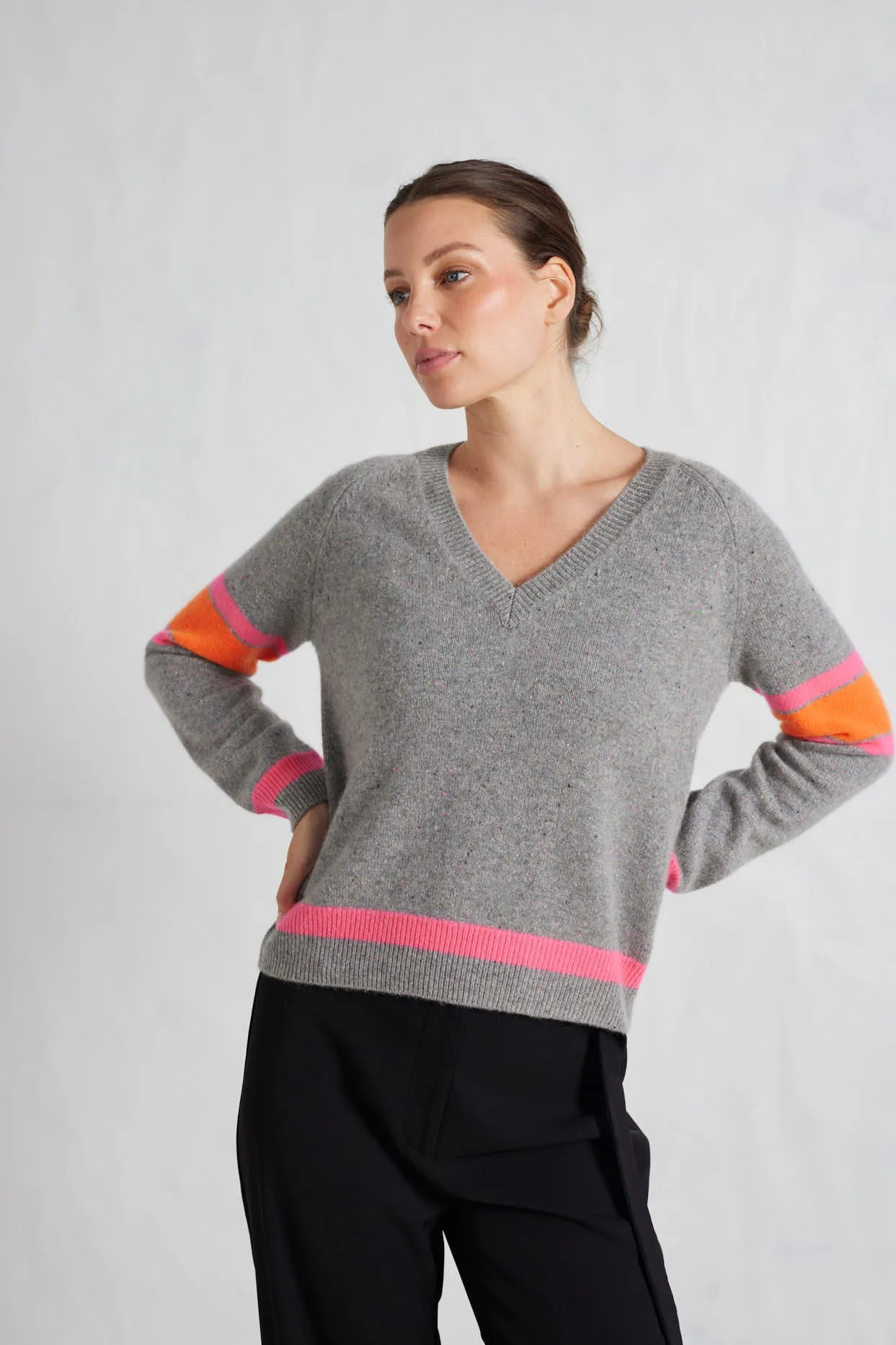 Percy Cashmere Sweater in Confetti