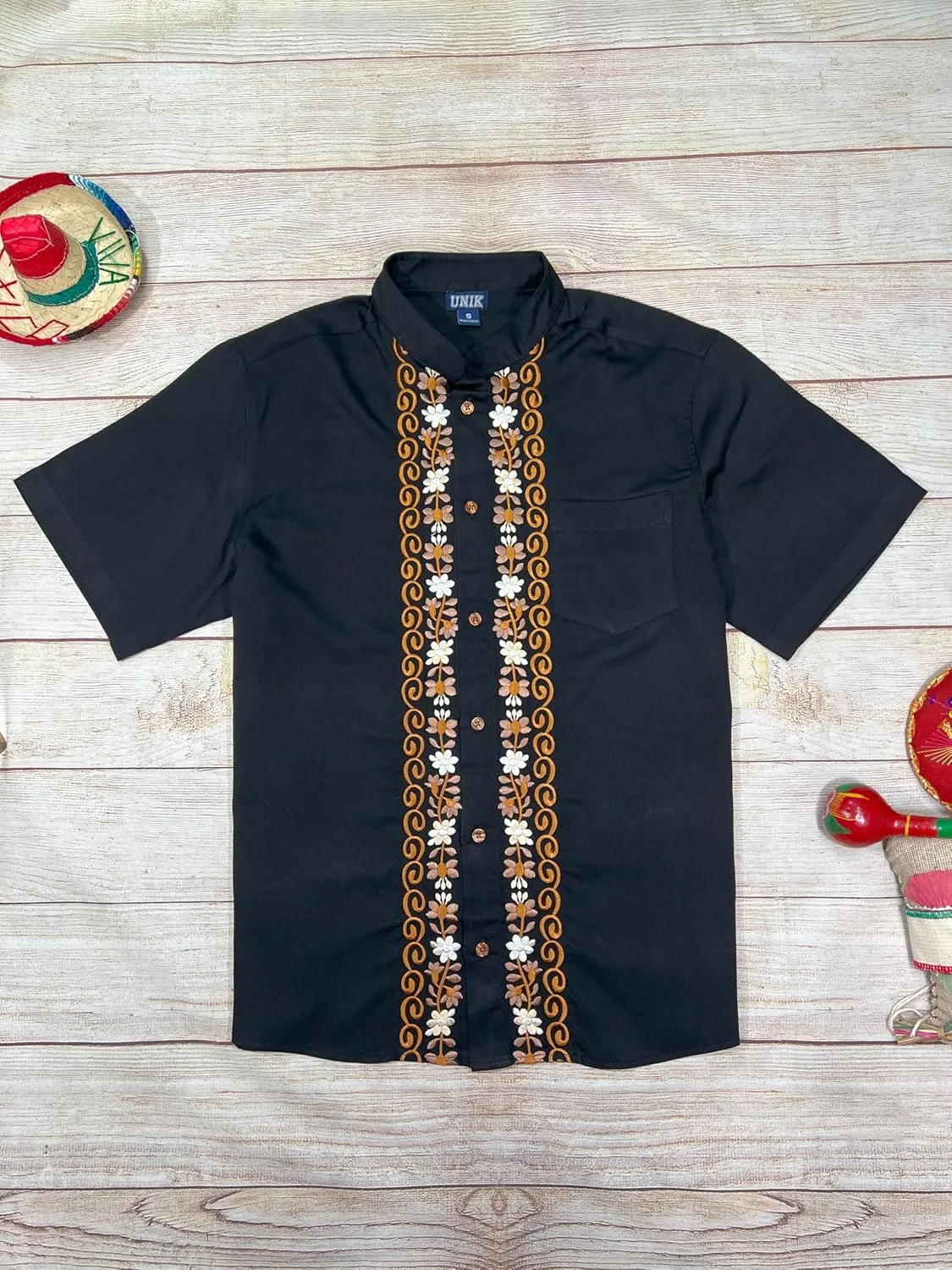 Premium Quality Mens Guayabera Shirts, Button Down, Detailed Embroidery, and Fine Stitching, Sizes S-XL